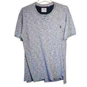 Ditch Plains by Ricky Singh Hethered Gray Pocket Tee Size Large